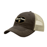 Elkhart Brass Washed Trucker Hat - Brown / Khaki
