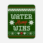 Water Always Wins Holiday Sticker